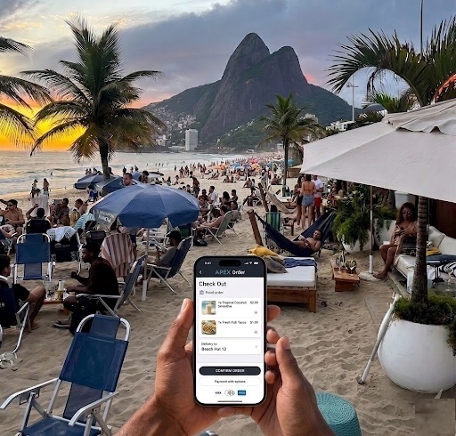Ipanema beach, Rio de Janeiro — global market context for agentic payments.